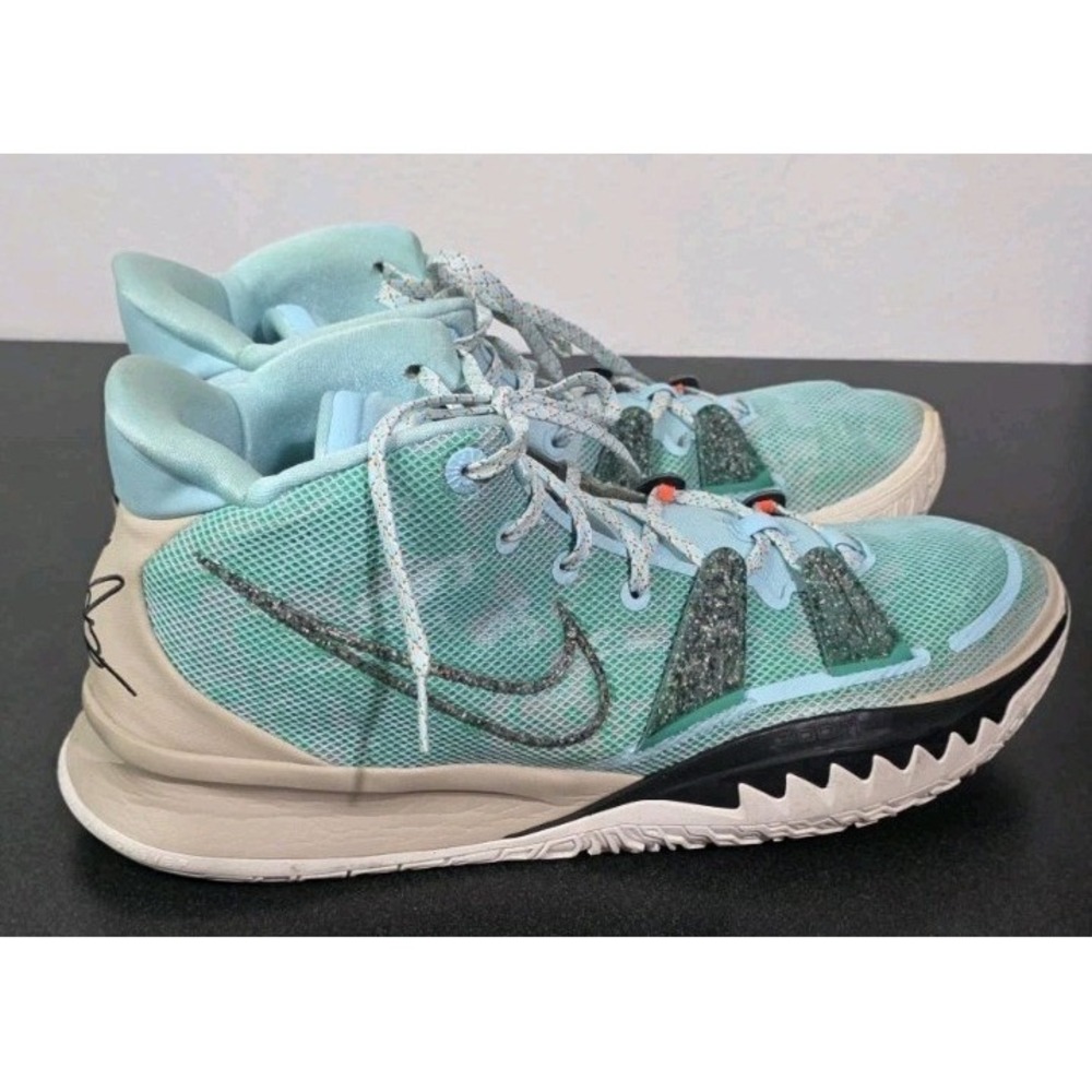 Nike Kyrie 7 Copa EP Men 14 CQ9327-402 Teal Basketball Sneakers EUC